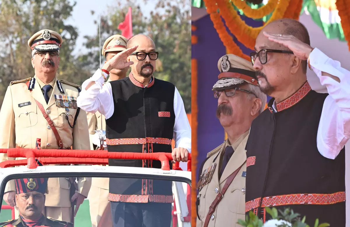 राज्यपाल रमेन डेका ने राजधानी रायपुर में पुलिस परेड ग्राउंड में ध्वजारोहण किया, जनता के नाम दिया सन्देश…