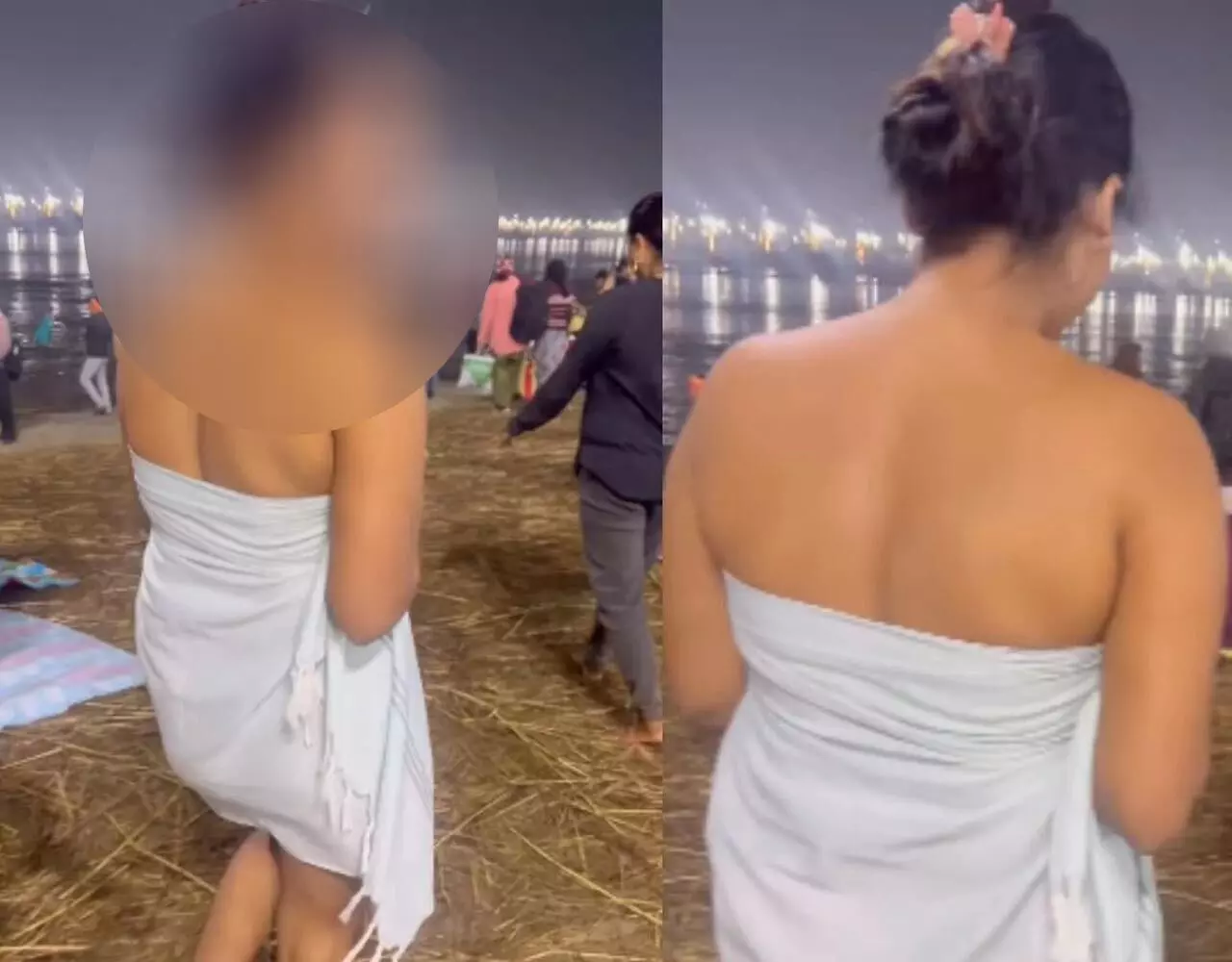 Maha Kumbh 2025 Viral Video: बेशर्मी की हदें पार… सिर्फ महाकुंभ में तौलिया लपेट डूबकी लगाने पहुंची लड़की, अश्लीलता देख लोगों का खौला खून, और फिर…