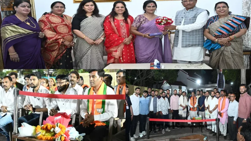 मुख्यमंत्री विष्णु देव साय से नवनिर्वाचित मेयर सहित पार्षदों ने की मुलाकात…