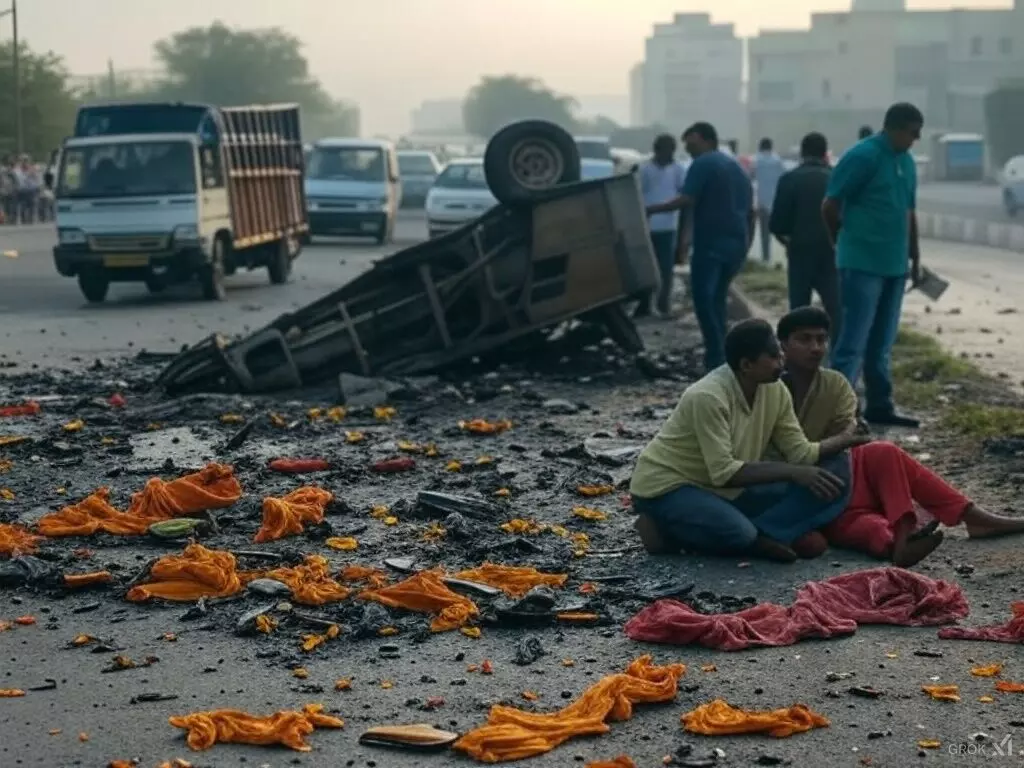 Nashik Road Accident Video: रफ्तार का कहर! नासिक में भीषण सड़क हादसा, कंटेनर ने कई गाड़ियों को रौंदा – देखें दर्दनाक वीडियो!