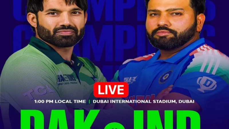 IND vs PAK Champions Trophy 2025: कुछ देर में शुरू होने वाली है भारत vs पाकिस्तान का मुकाबला, यहां देखिए फ्री में लाइव स्कोर…