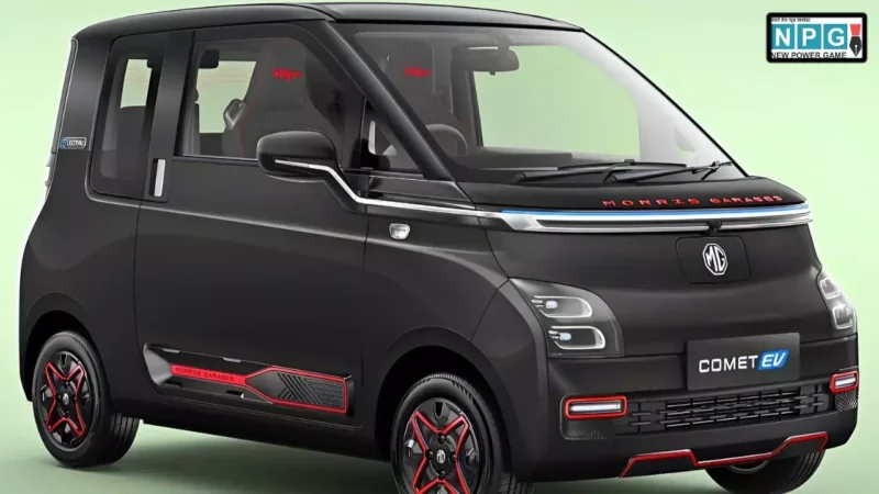 MG Comet EV Blackstorm एडिशन भारत में हुआ लॉन्च: जानें कीमत, फीचर्स और बैटरी रेंटल डिटेल्स