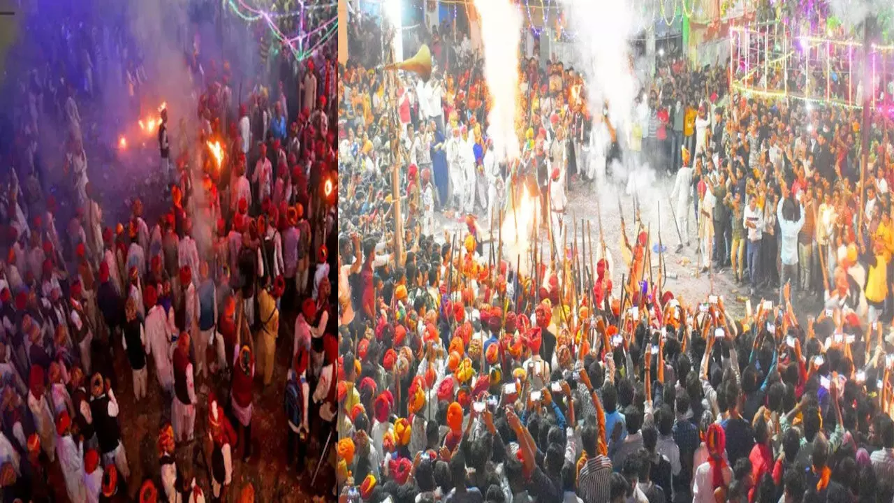 Rjasthan Anokhi Holi: होली खेलने की अनोखी परंपरा,इस गांव में तोपों और गोलियों से खेली जाती है होली….