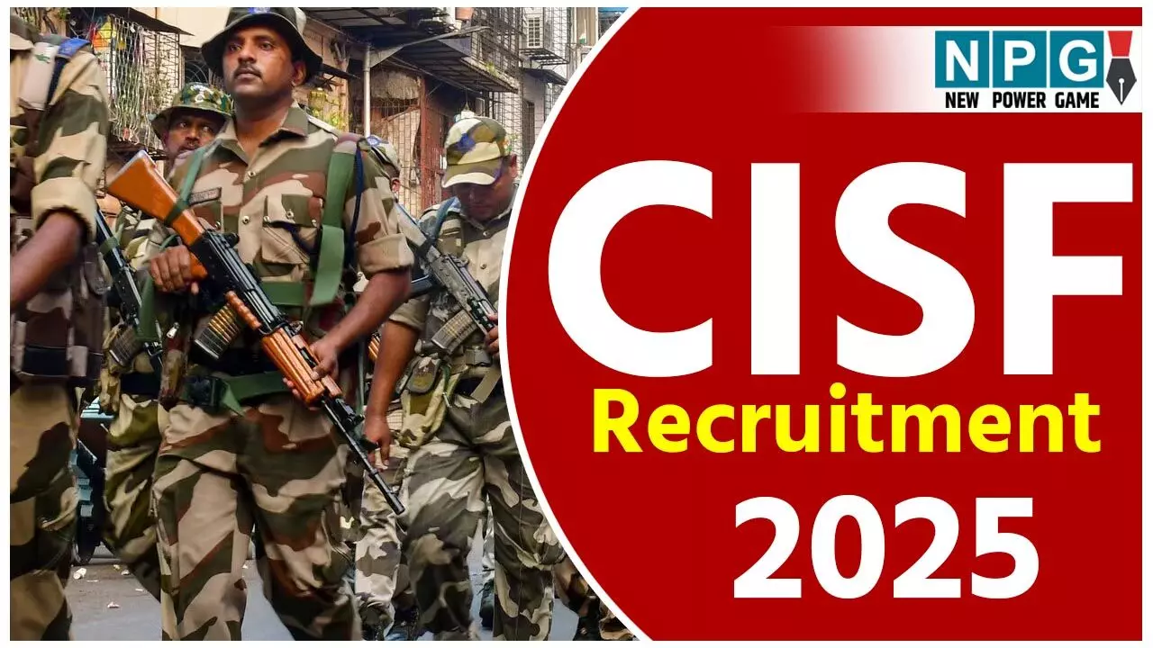CISF Constable Recruitment 2025: खुशखबरी! CISF में इन पदों में निकली बंपर भर्ती, ये लोगों कर सकते है अप्लाई, जानिए सेलेक्शन प्रोसेस और सैलरी डिटेल…