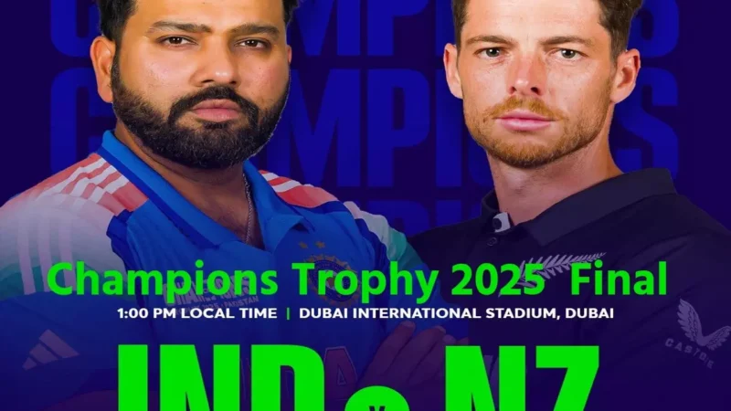 IND vs NZ Champions Trophy 2025  Final Live Score: आज होगा भारत Vs न्यूजीलैंड का महा मुकाबला, कौन किस पर पड़ेगा भारी, यहां देखें फ्री में लाइव…