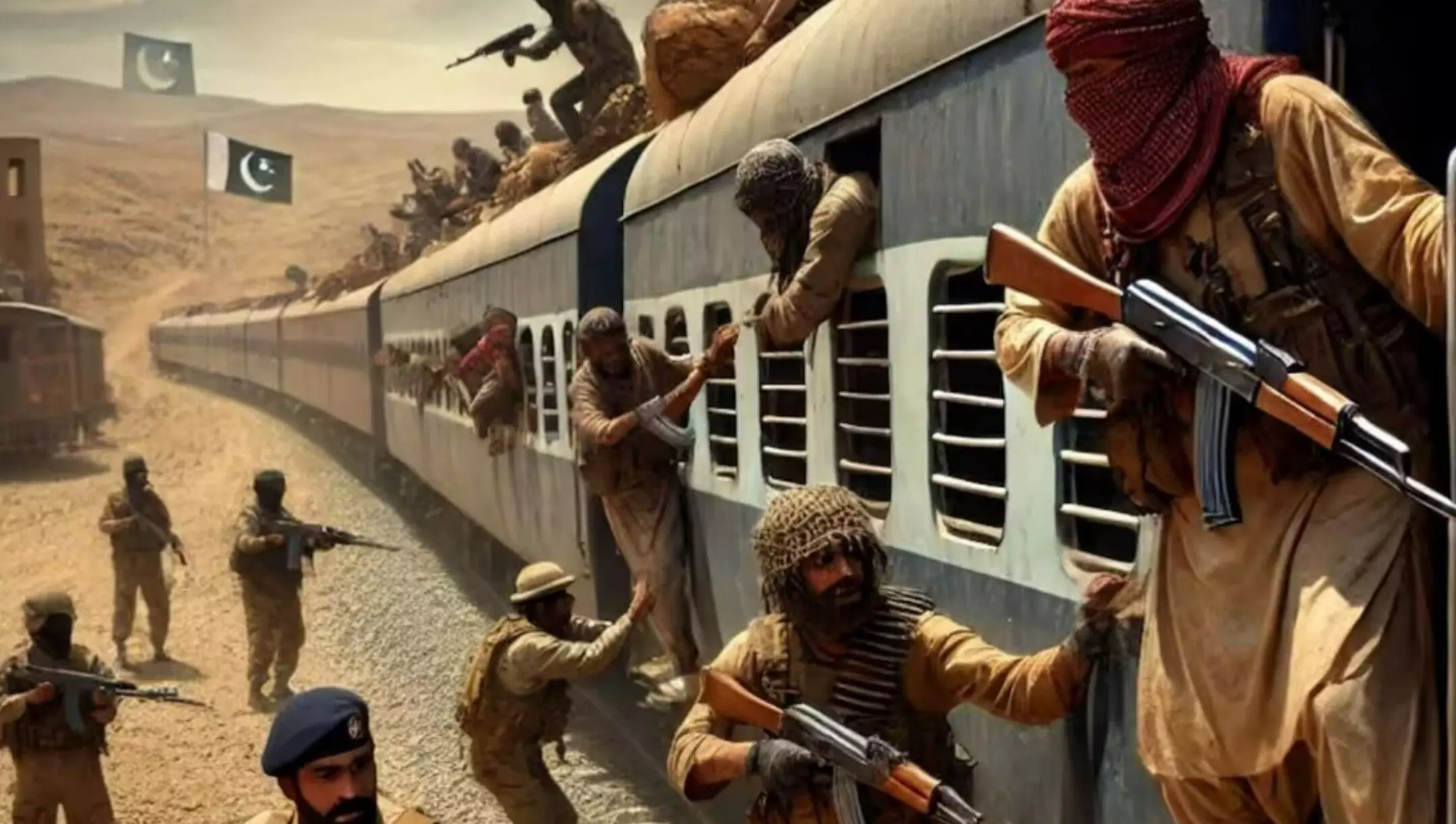 Baloch Army Hijacks Pakistan Train: पाकिस्तान में दिनदहाड़े पूरी ट्रेन हाईजैक! बलोच आर्मी ने ली जिम्मेदारी, 120 यात्री बंधक, 6 सैनिकों की मौत