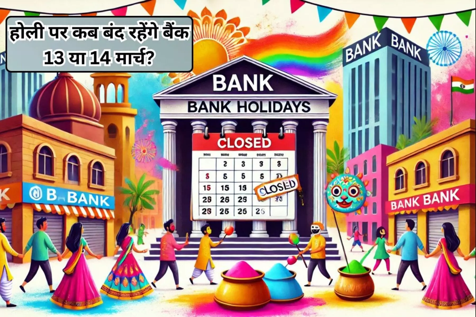 Bank Holiday on Holika Dahan 13 March 2025: होली से पहले निपटा लें जरूरी काम, 13 मार्च को बैंक रहेंगे बंद!