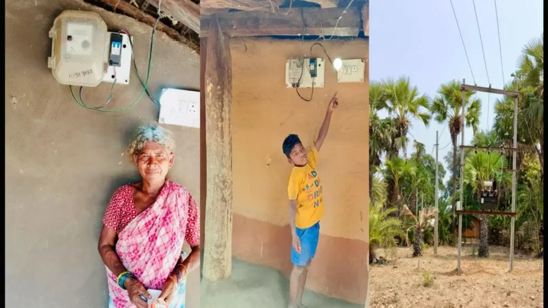 नक्सल प्रभावित गांव के 75 घरों में पहली बार पहुंची बिजली, नियद नेल्ला नार योजना से गाँवों में पहुंच रही है विकास की रोशनी