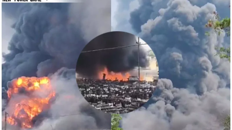 Raigarh News: बिजली विभाग के भंडार गृह में लगी भीषण आग, करोड़ों के मीटर व ट्रांसफार्मर जलकर खाक…