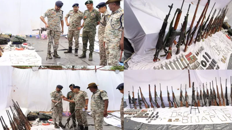 Chhattisgarh Naxal Encounter: 30 नक्सलियों में 20 की पहचान, 1 करोड़ से ज्यादा का इनाम, एके-47, राॅकेट लाॅचर समेत विस्फोटक पदार्थ बरामद…