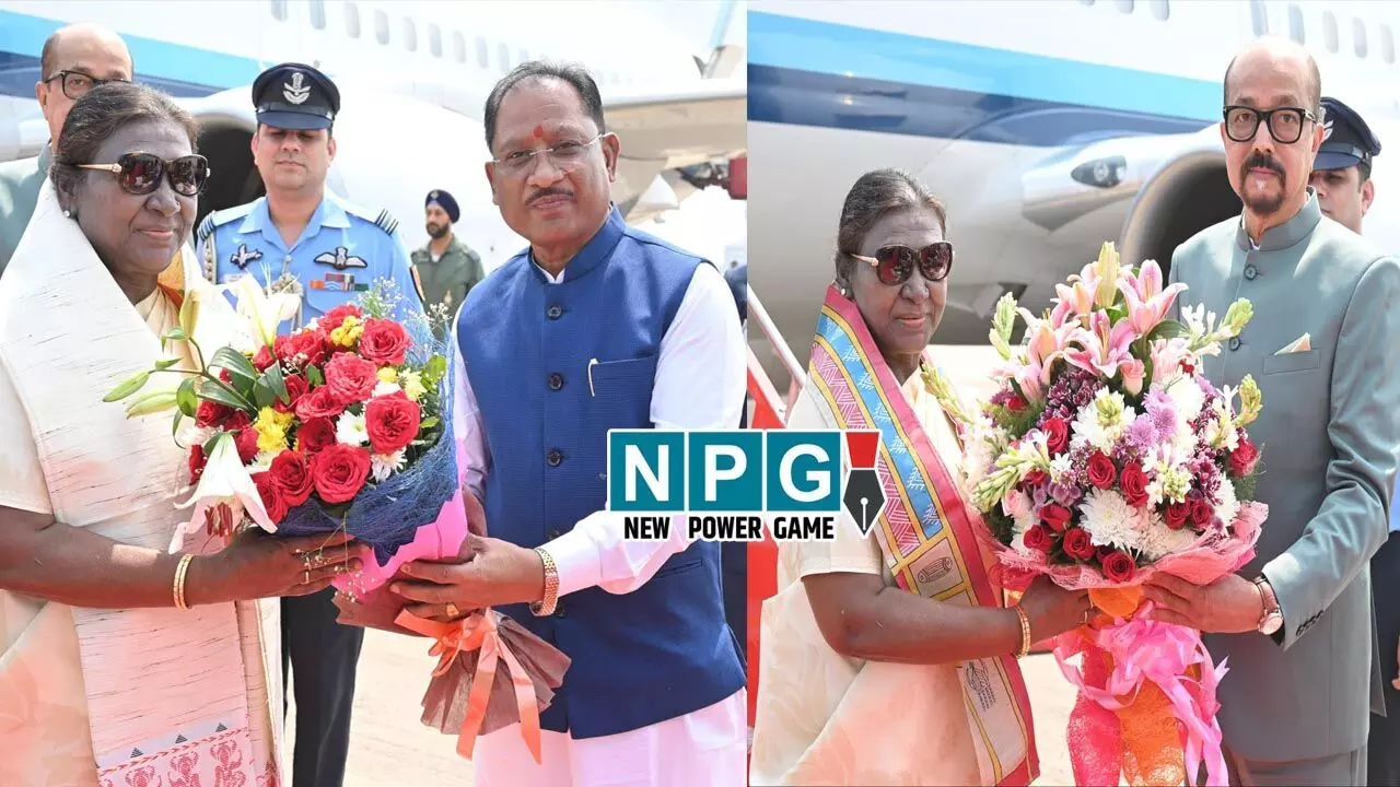 Preasident Draupadi Murmu Visit in Raipur: राष्ट्रपति द्रौपदी मुर्मू पहुंची रायपुर, एयरपोर्ट पर राज्यपाल, CM, विस अध्यक्ष ने किया स्वागत, विधानसभा के रजत जयंती समारोह में होंगी शामिल…
