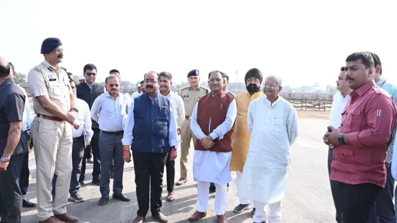 PM Modi's visit to Bilaspur: 30 को प्रधानमंत्री आएंगे बिलासपुर, सीएम साय ने सभा स्थल मोहभट्ठा पहुंचकर तैयारियों का लिया जायजा