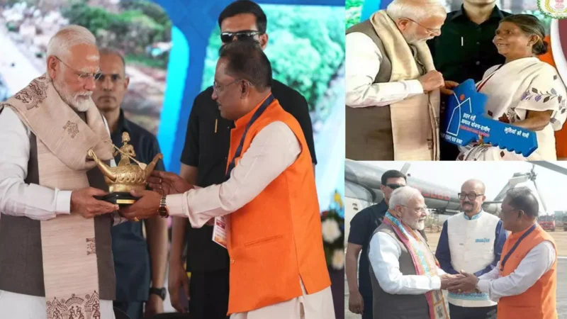 PM Modi Visit Chhattisgarh- पोस्टर लहराते बेटी पर जब मोदी की पड़ी नजर, और सुरक्षा कर्मियों से पीएम ने ये कहा