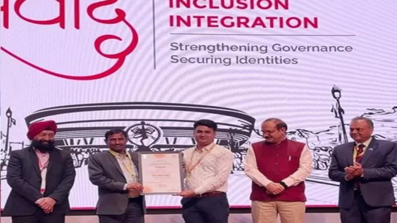 आधार सेवाओं में उत्कृष्टता के लिए छत्तीसगढ़ को राष्ट्रीय सम्मान, बच्चों के बायोमैट्रिक अपडेट के लिए मिला गौरव